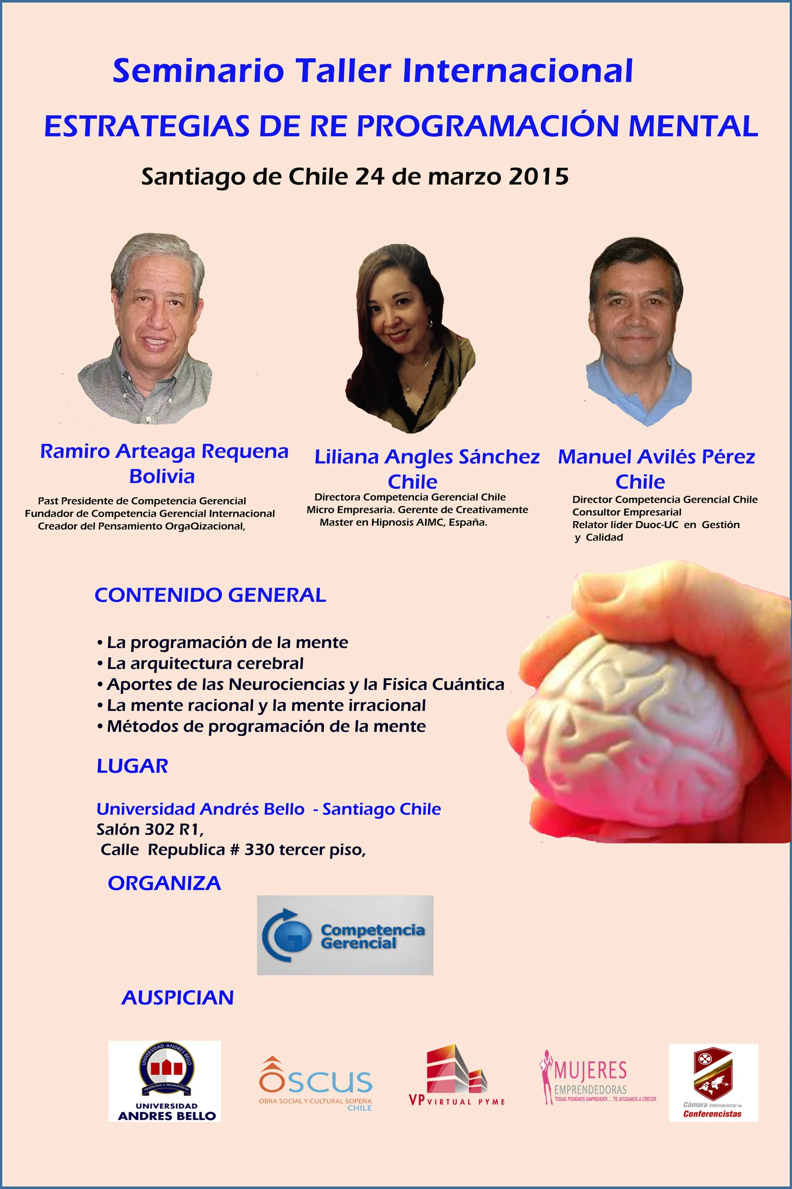 Afiche original: Afiche original: Estrategias de reprogramación mental