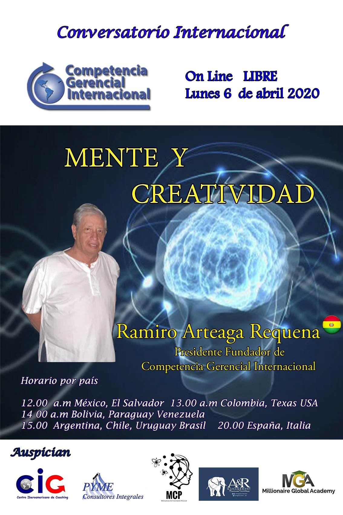 Afiche original: Afiche original: Mente y creatividad
