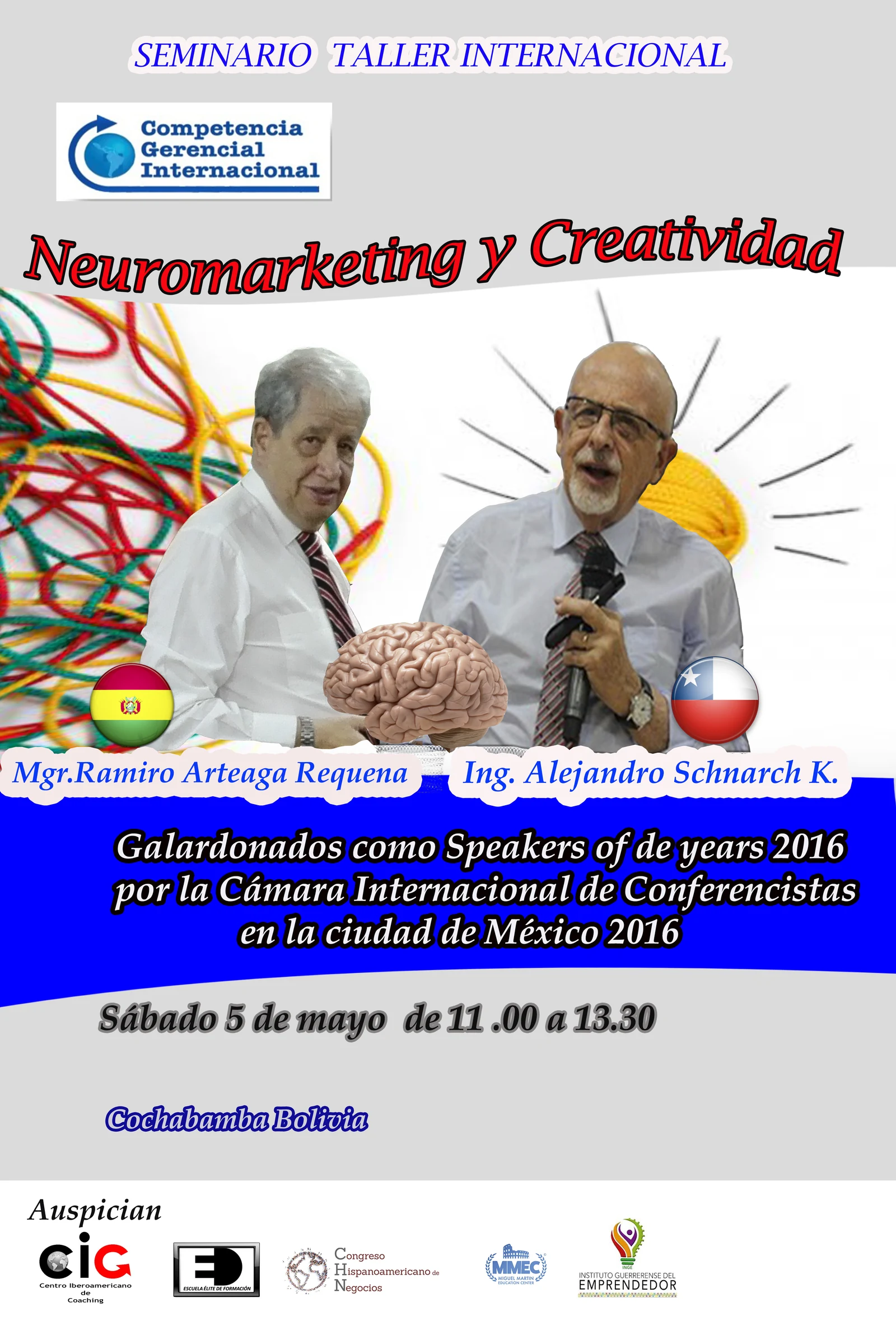 Afiche original: Afiche original: Neuromarketing y creatividad en Cochabamba