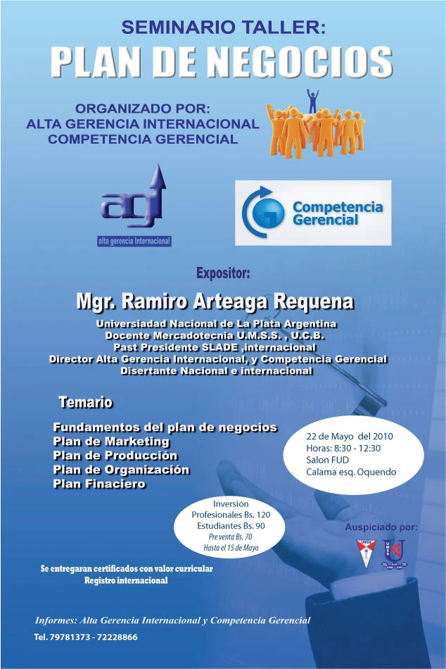 Afiche original: Afiche original: Plan de negocios