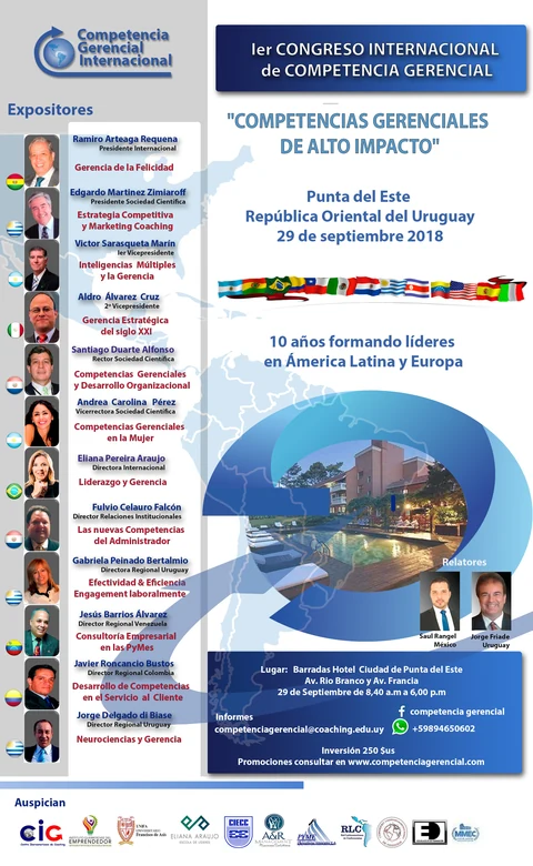 Afiche original: Primer Congreso Internacional: competencias gerenciales de alto impacto